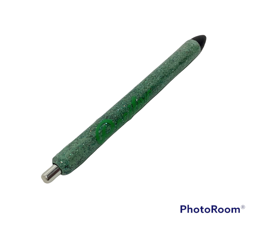 Green marijuana leaf pen